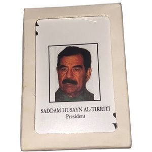 Saddam Husayn Al-Tikriti Most Wanted Playing Cards New not sealed